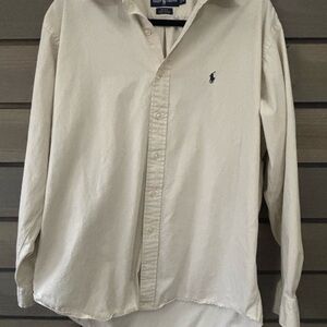 Polo by Ralph Lauren Men's Beige Button Down Shirt